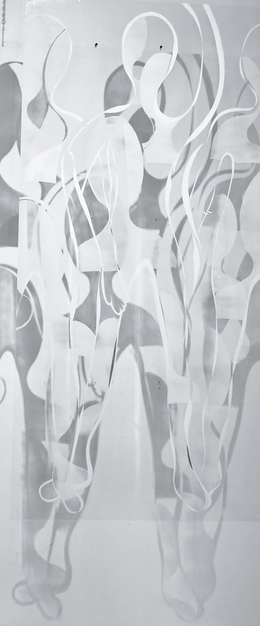 Dancing Through Life, acrylic on Plexiglass, 72 x 36"