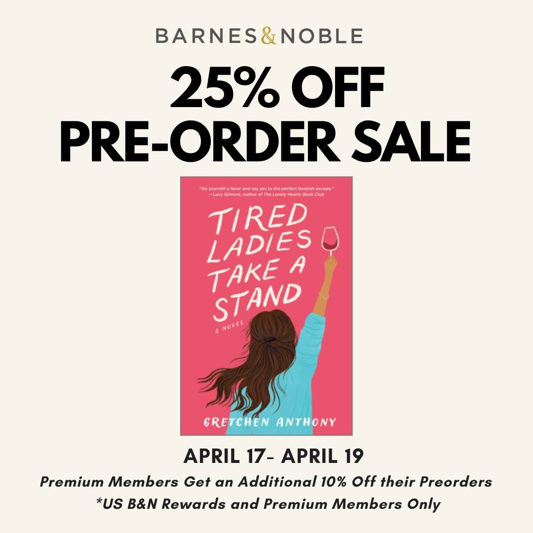 Attention all book lovers, clear your TBR because it's about to get stacked 📚🛒Score 25% off on pre-orders at @barnesandnoble from April 17-19th! Trust me, your bookshelf (and your funnybone) will thank you 🥸❣️
#barnesandnoble 
 #gretchenanthonyaut