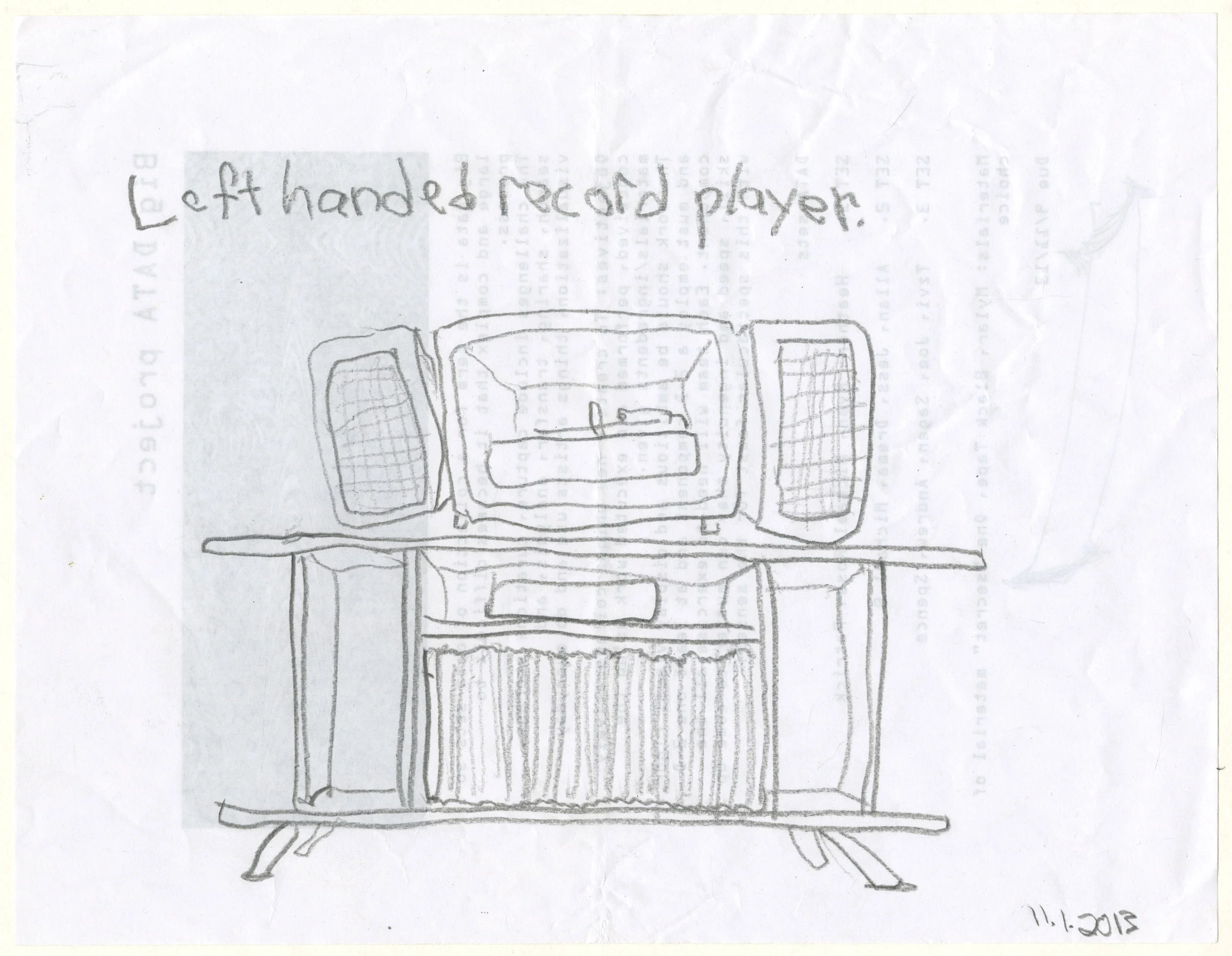 Left-handed Record Player