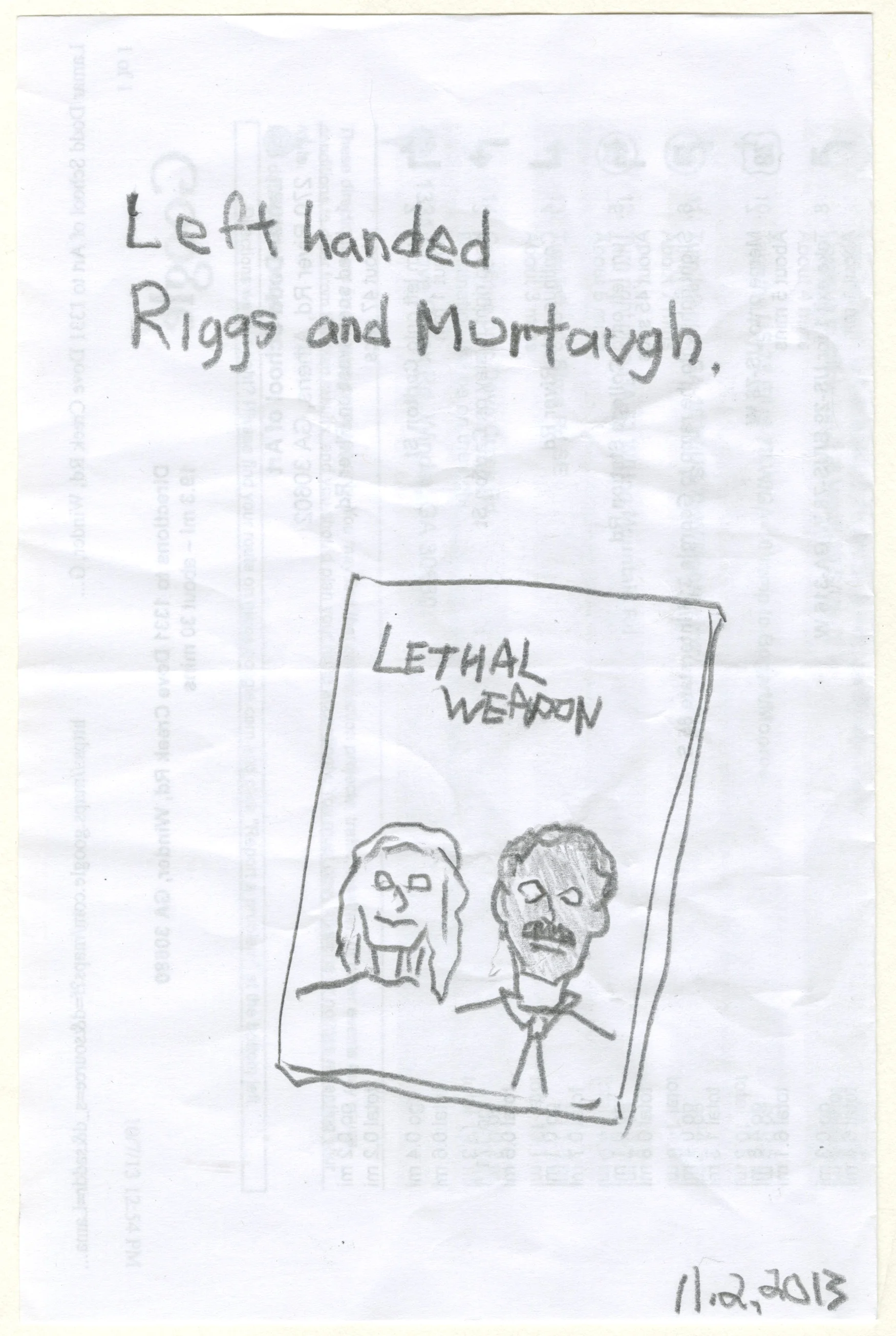 Left-handed Riggs and Murtaugh