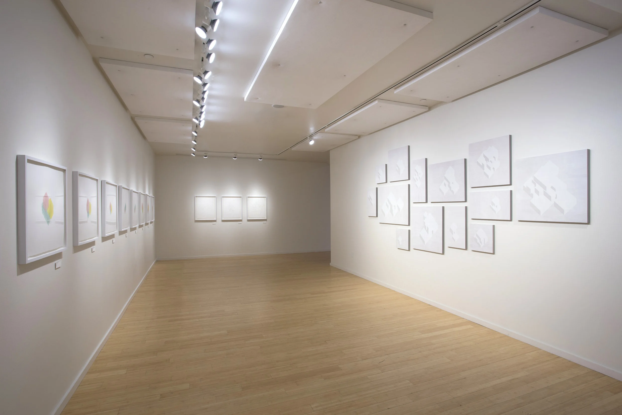 (l-r) Structural Vocabulary, Labyrinth Triptych, 13 Houses