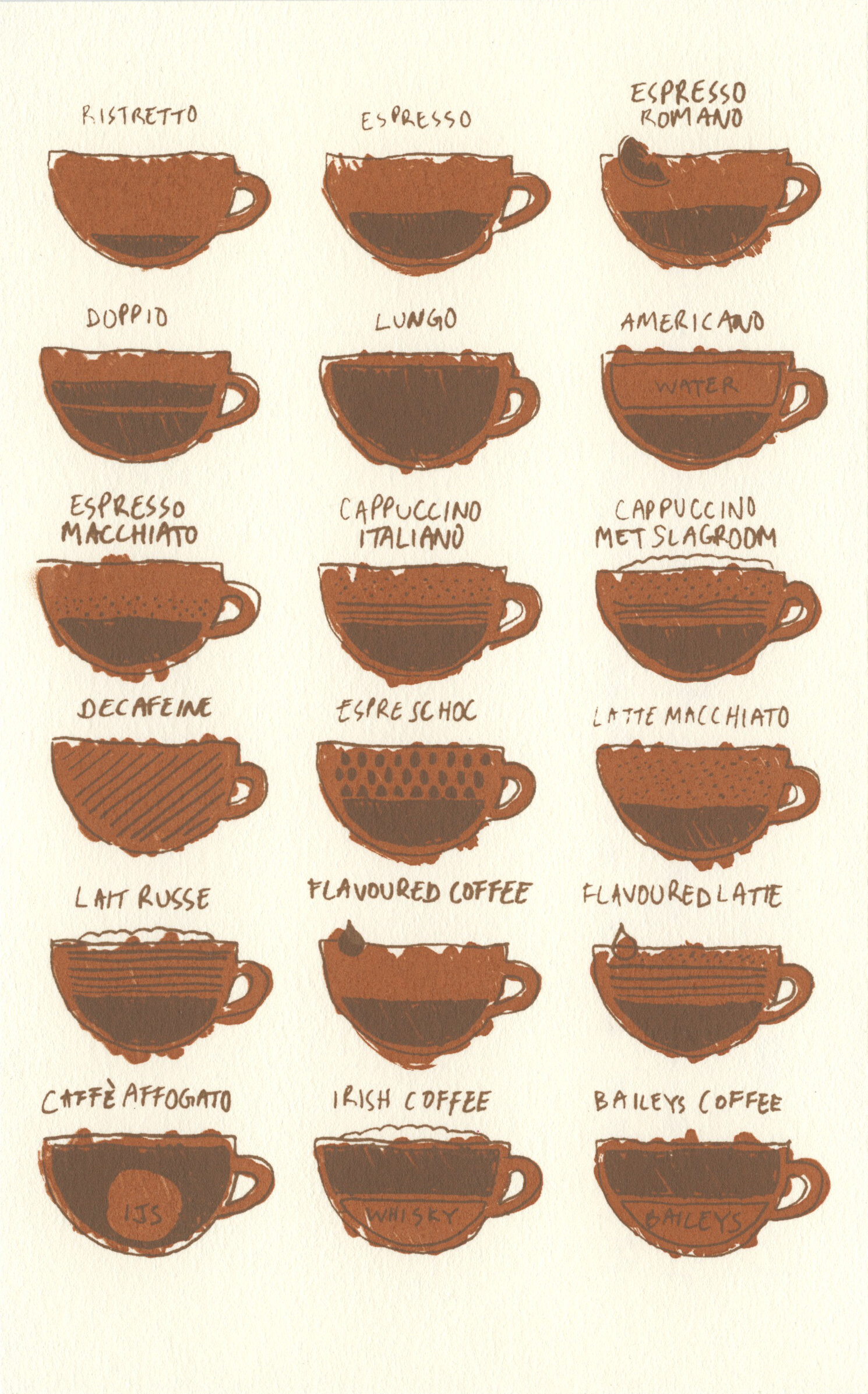 Menu at Mokabon, Ghent, Belgium