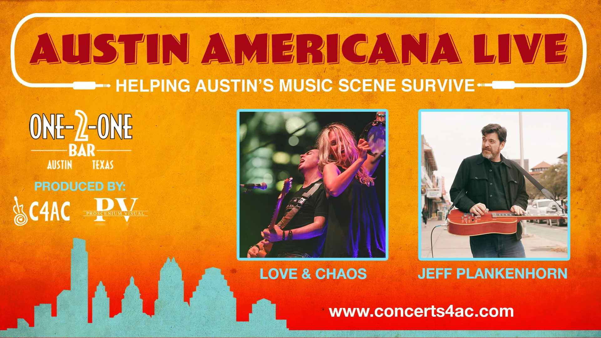 Austin Americana Live Facebook Template