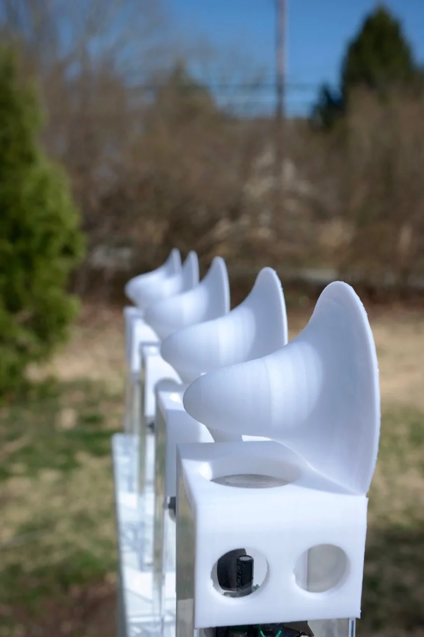 Testing Of New Public Art Work Now Installed In Willimantic, CT