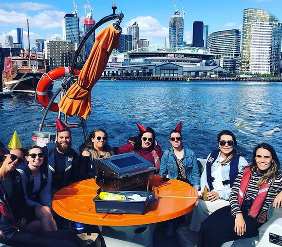 Birthday on a BBQ Boat