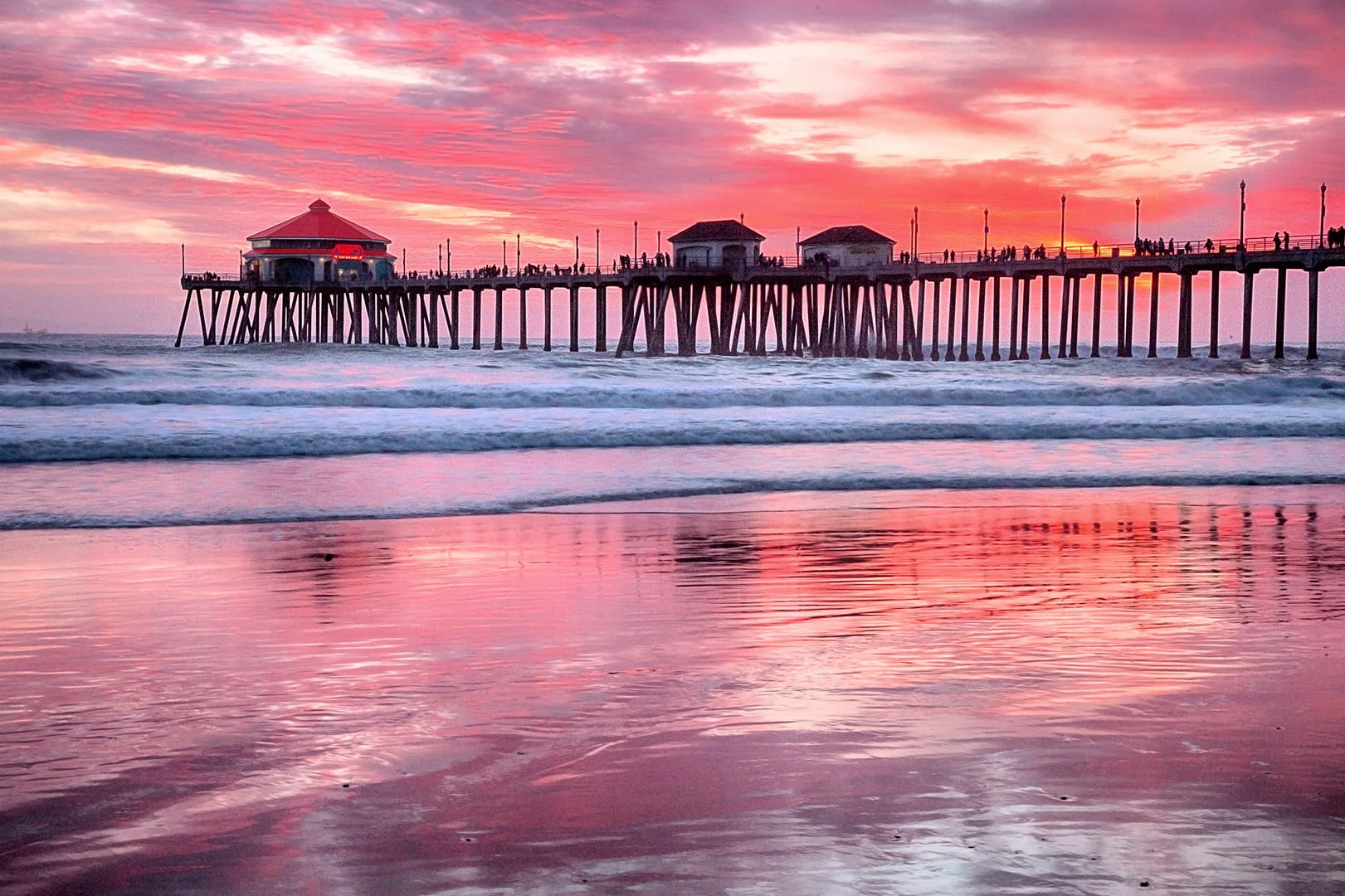 Red Pier Sunset