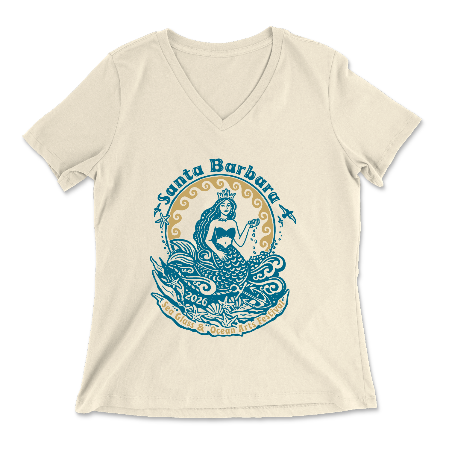 Tultex - Women's Fine Jersey V-Neck T-Shirt - 214.png