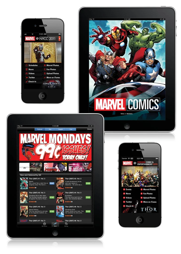 Marvel Mobile Products Design
