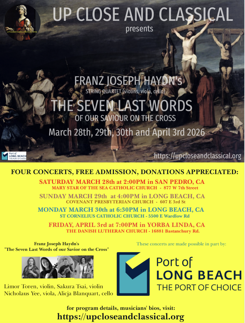 Good Friday "Seven Last Words." Haydn. 