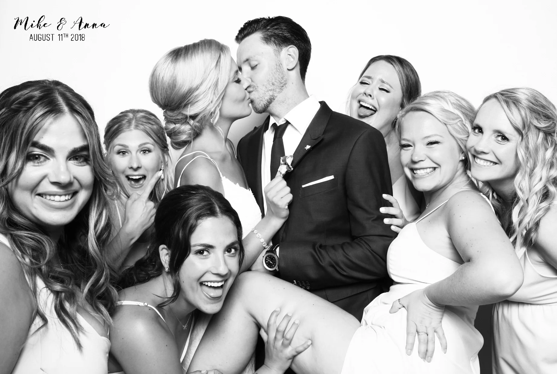 Mike and Anna's Black and White Photo Booth at Earth to Table: The Farm