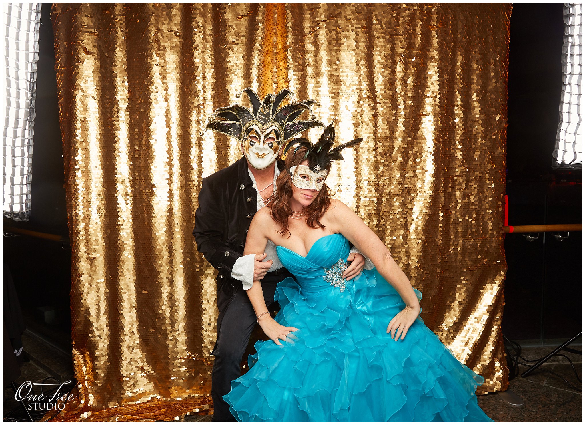 Luxury Photo Booth at Masquerade Ball 