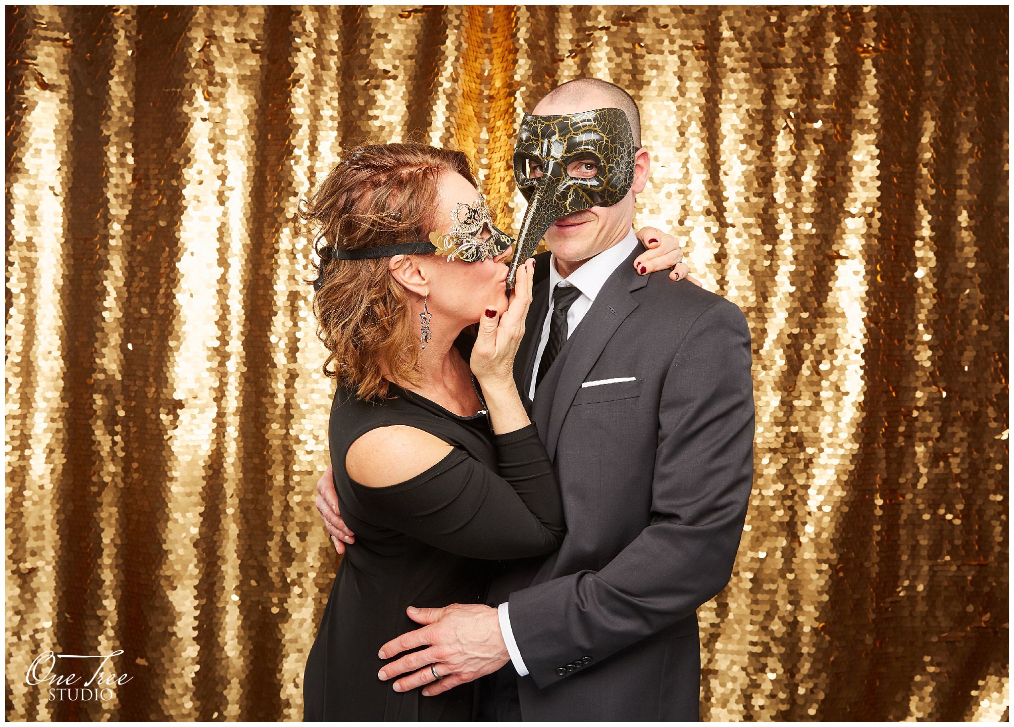 Luxury Photo Booth at Masquerade Ball 