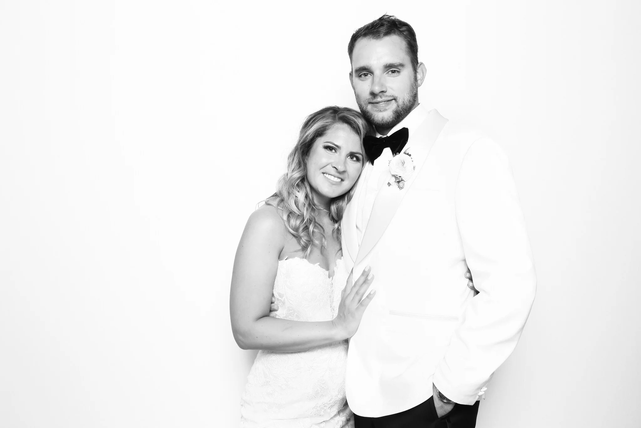 Michelle and Andrew's Black and White Photo Booth at Elora Mill