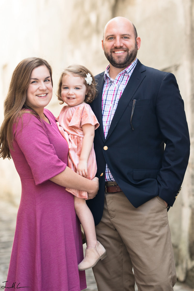 Josh with wife, Corinne and daughter, Alice