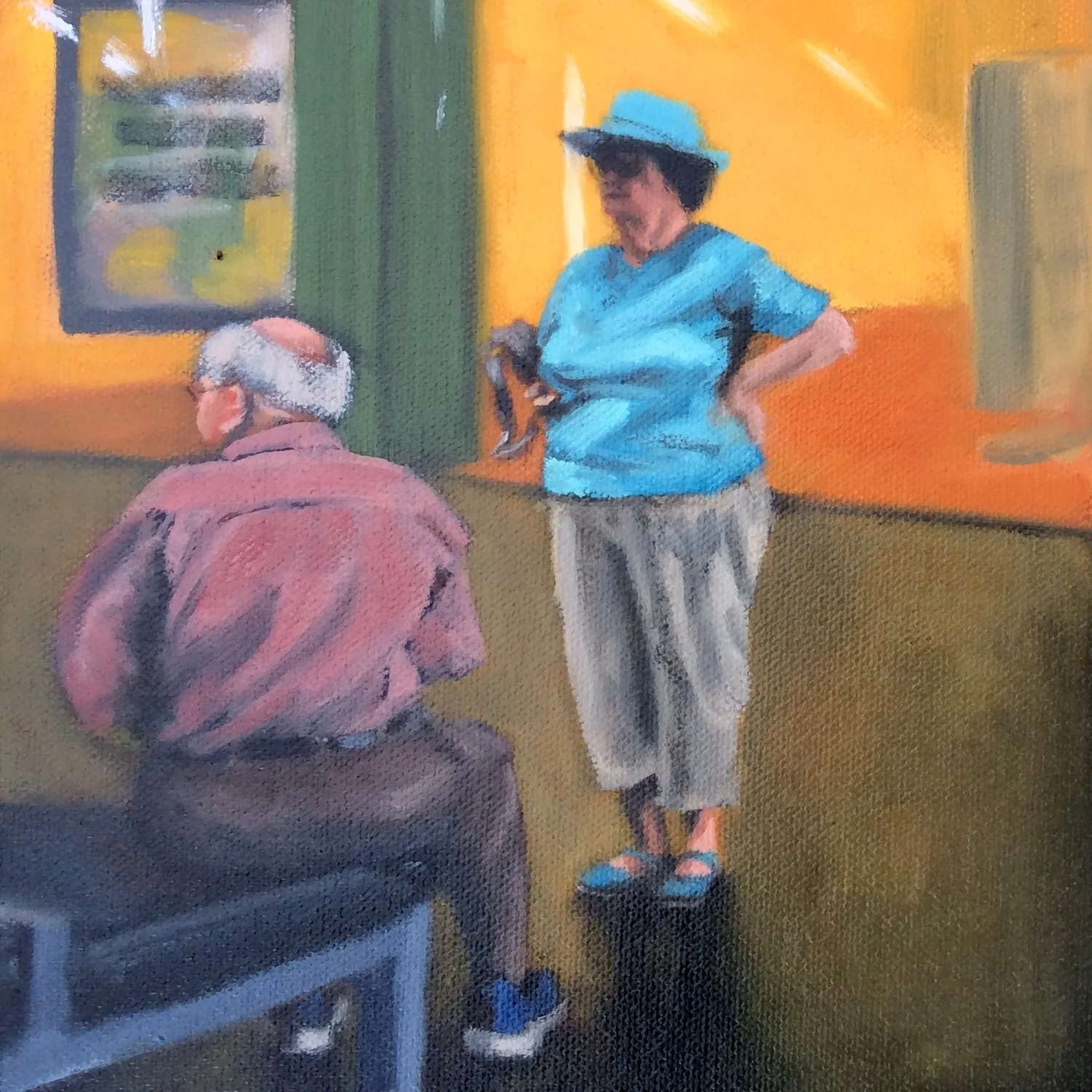 (Detail) Mid Morning | 2018 | Oil on canvas