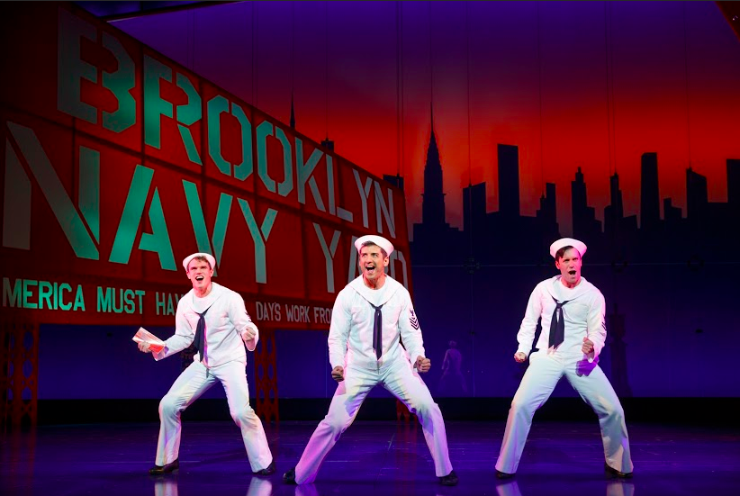   Jay, Tony Yazbeck &amp; Clyde Alves in "On the Town"  - Photo by Joan Marcus 