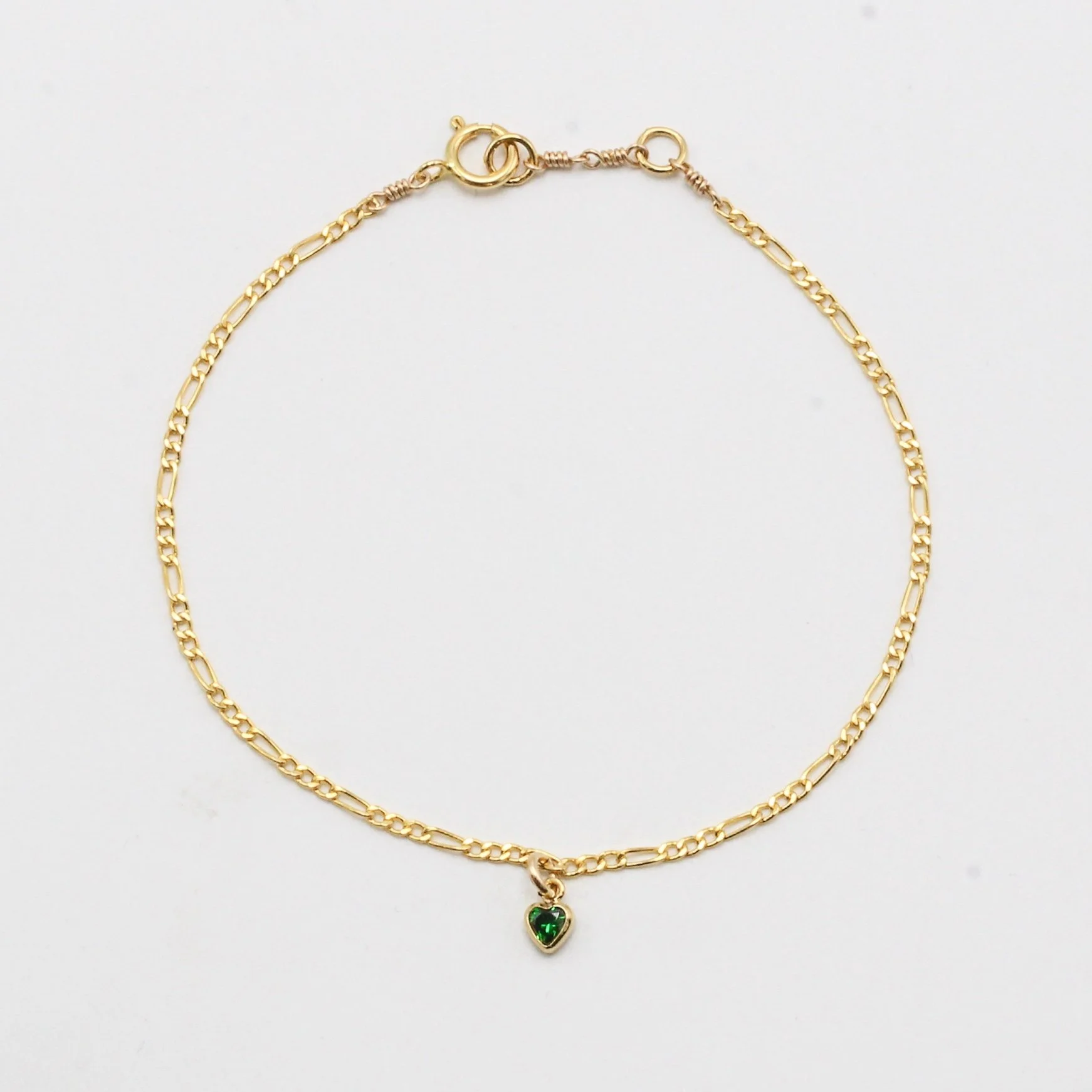 May Birthstone Bracelet - Emerald Crystal