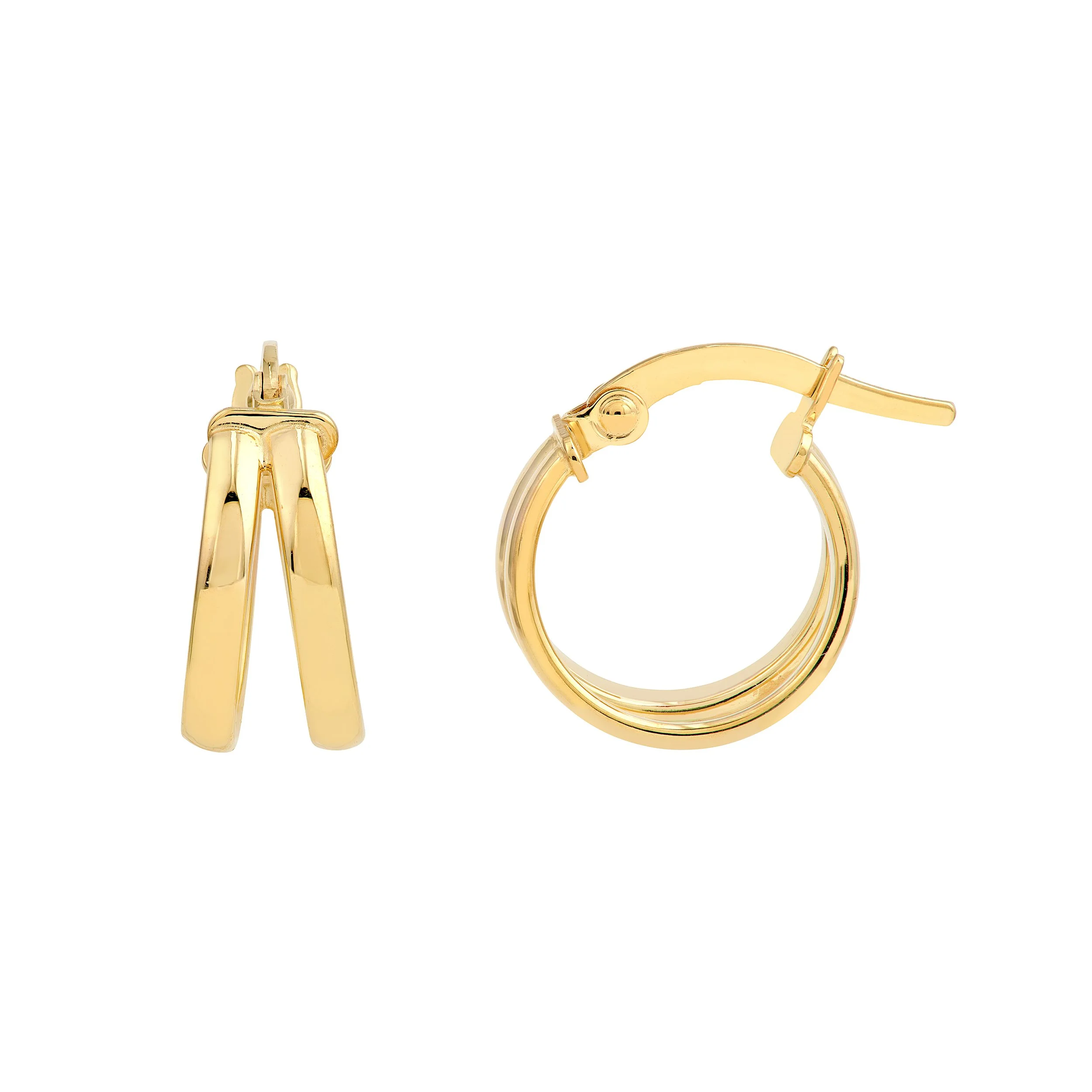 *NEW* 14k Double Hoops