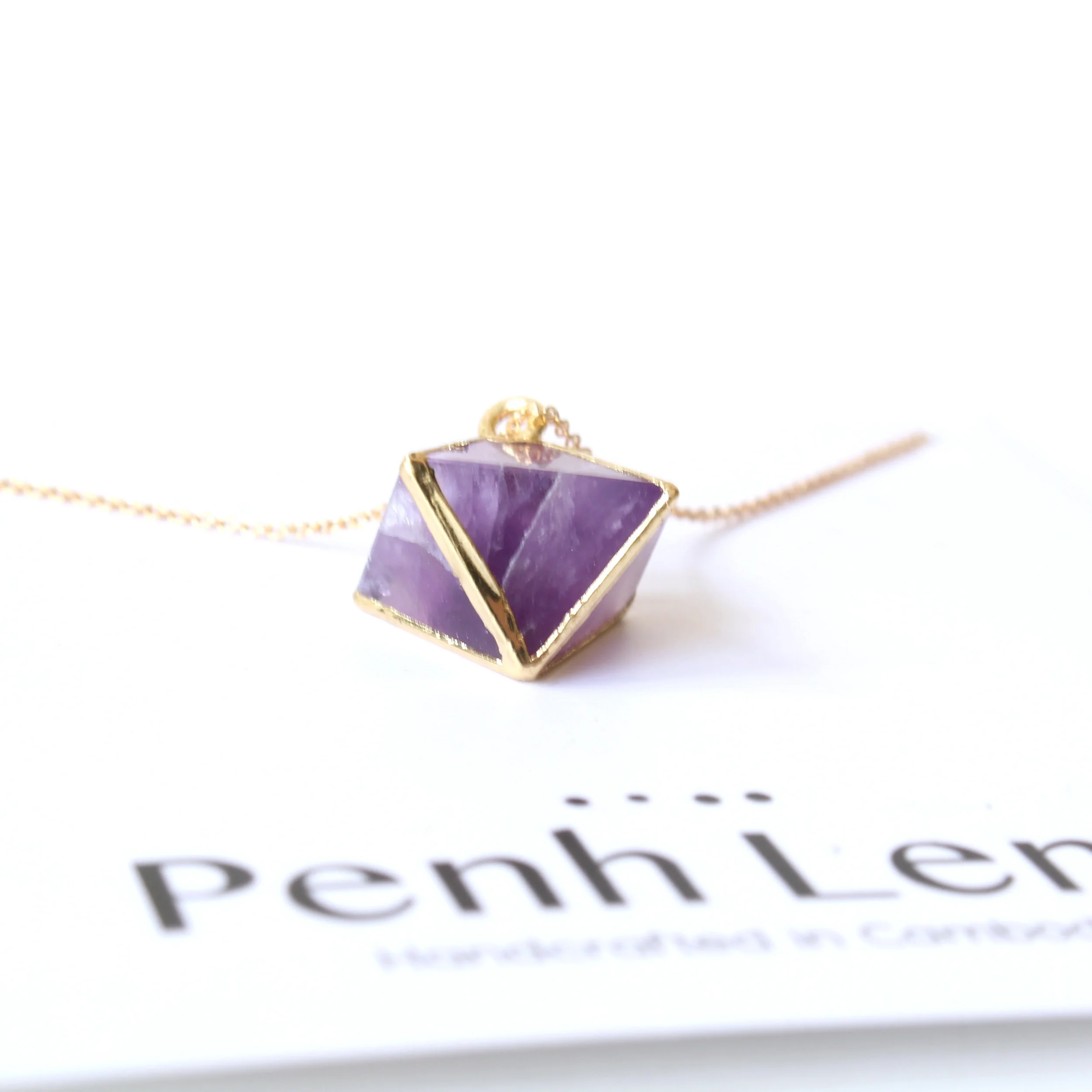 natural gemstone gold necklace