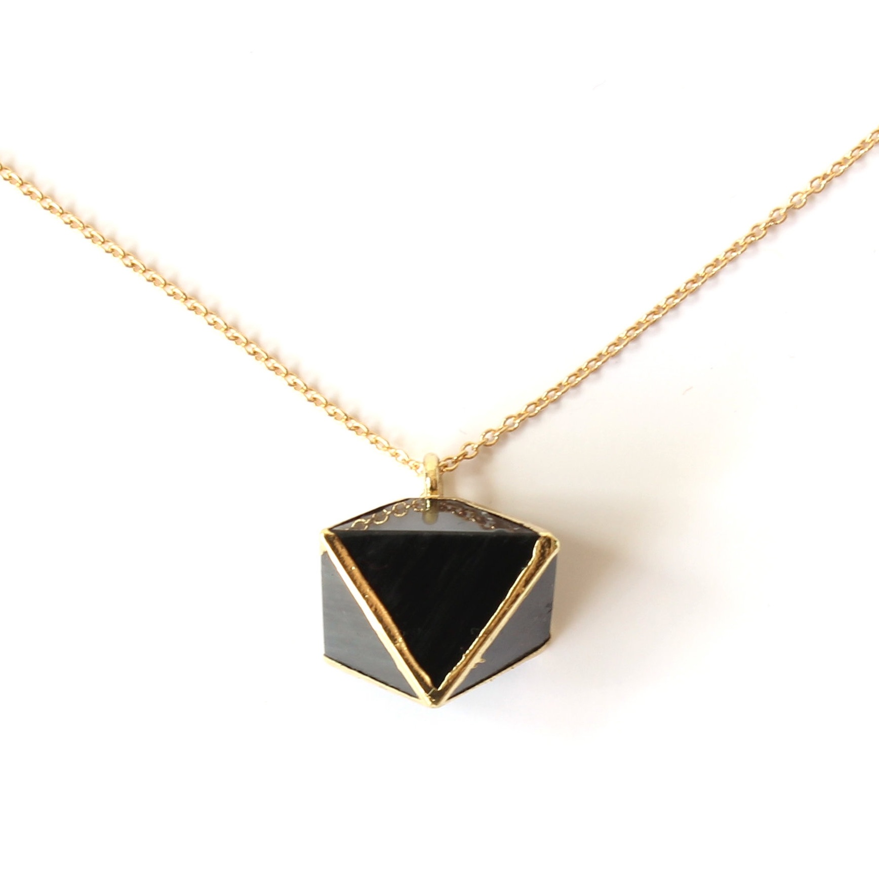 handcrafted fair trade gold gemstone necklace