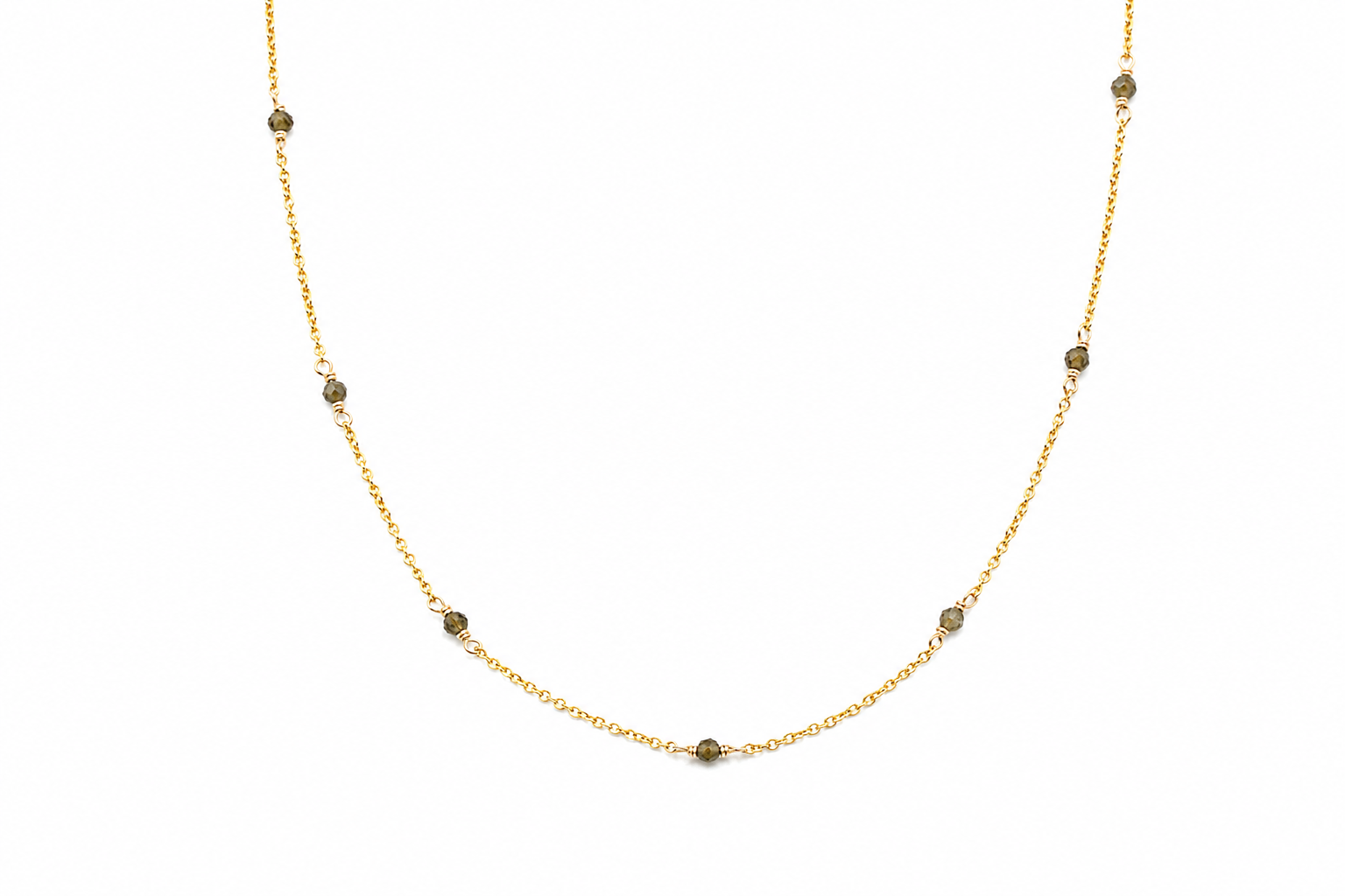 Dainty Gemstone Choker - Catseye