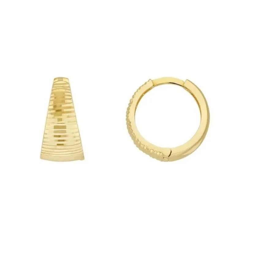 14k Spire Hoops