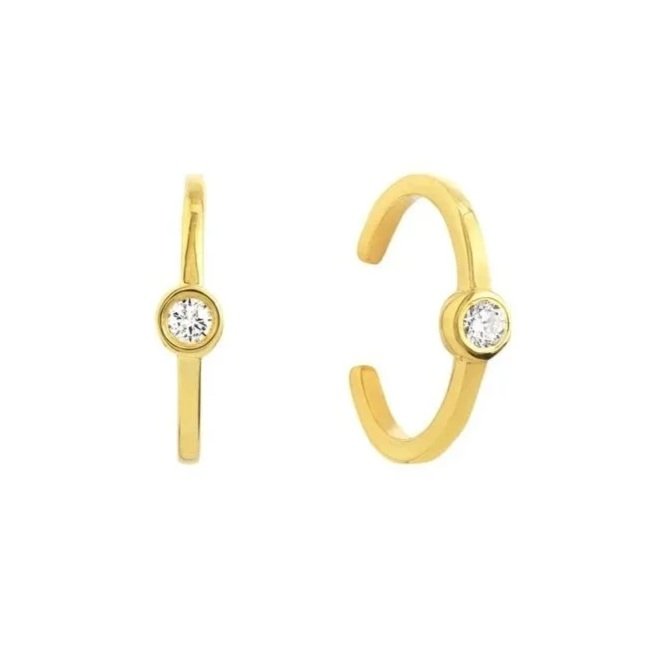14k Diamond Ear Cuff