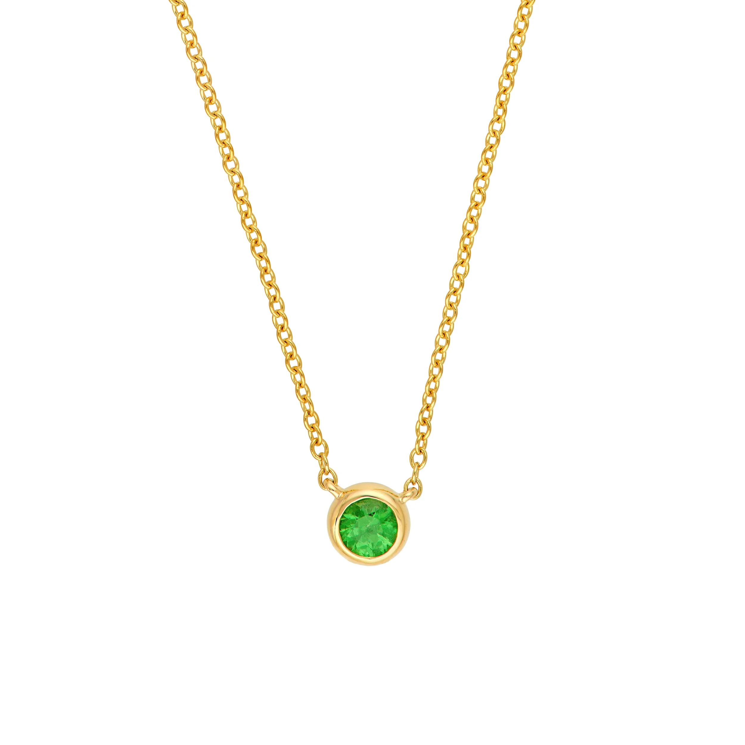 *NEW* 14k Tsavorite Necklace 4mm
