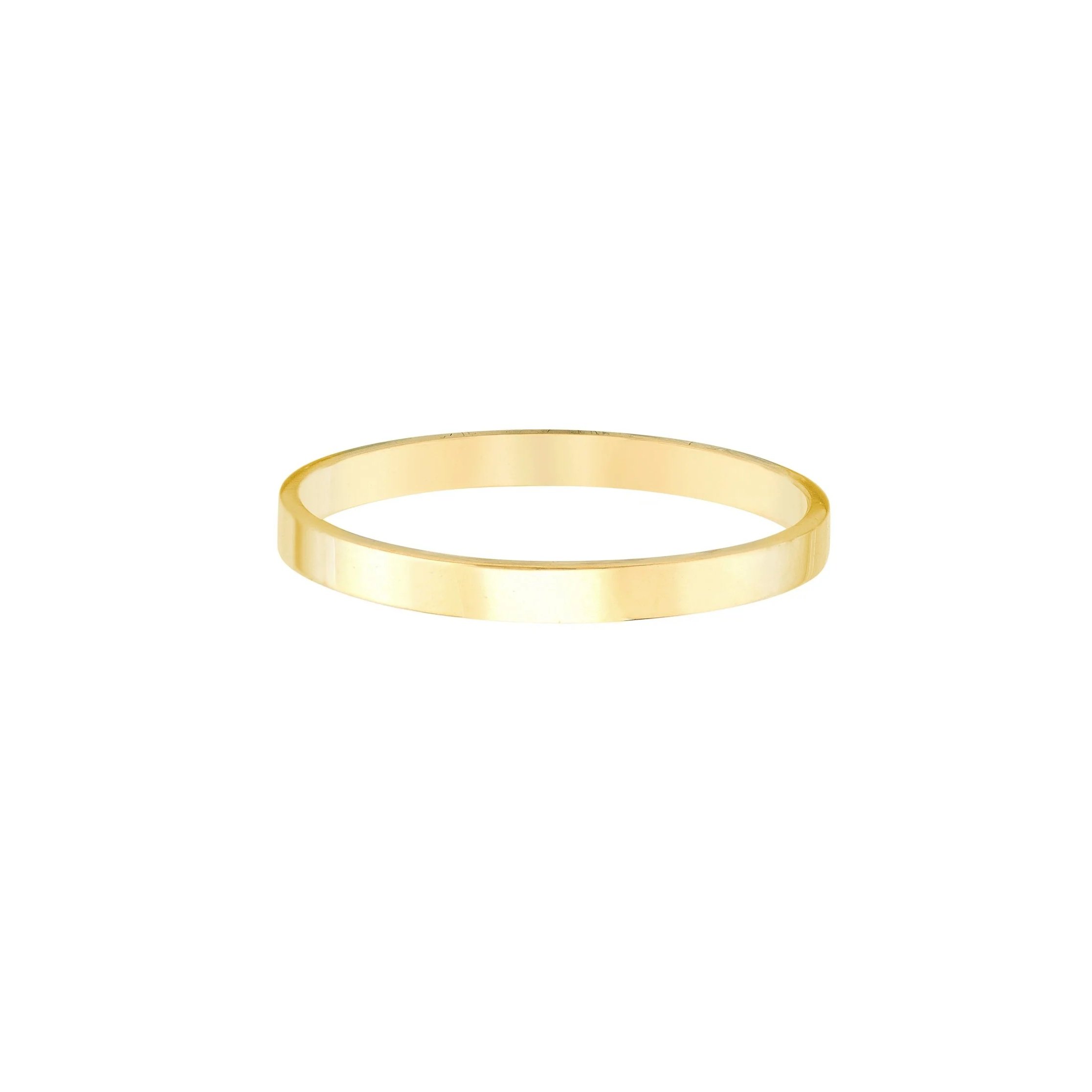 14k Square Band - 2mm
