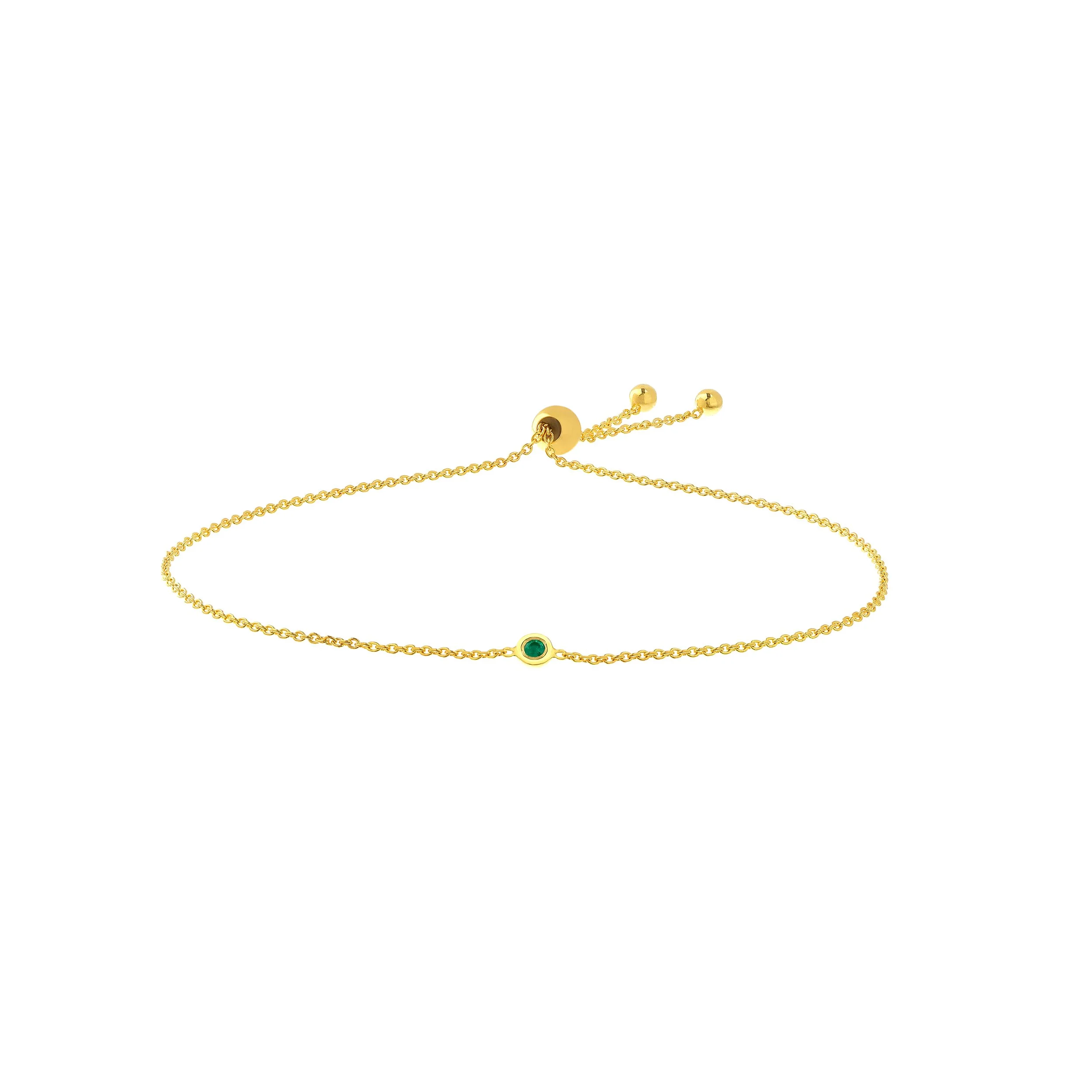 *NEW* 14k Emerald Bracelet 3mm