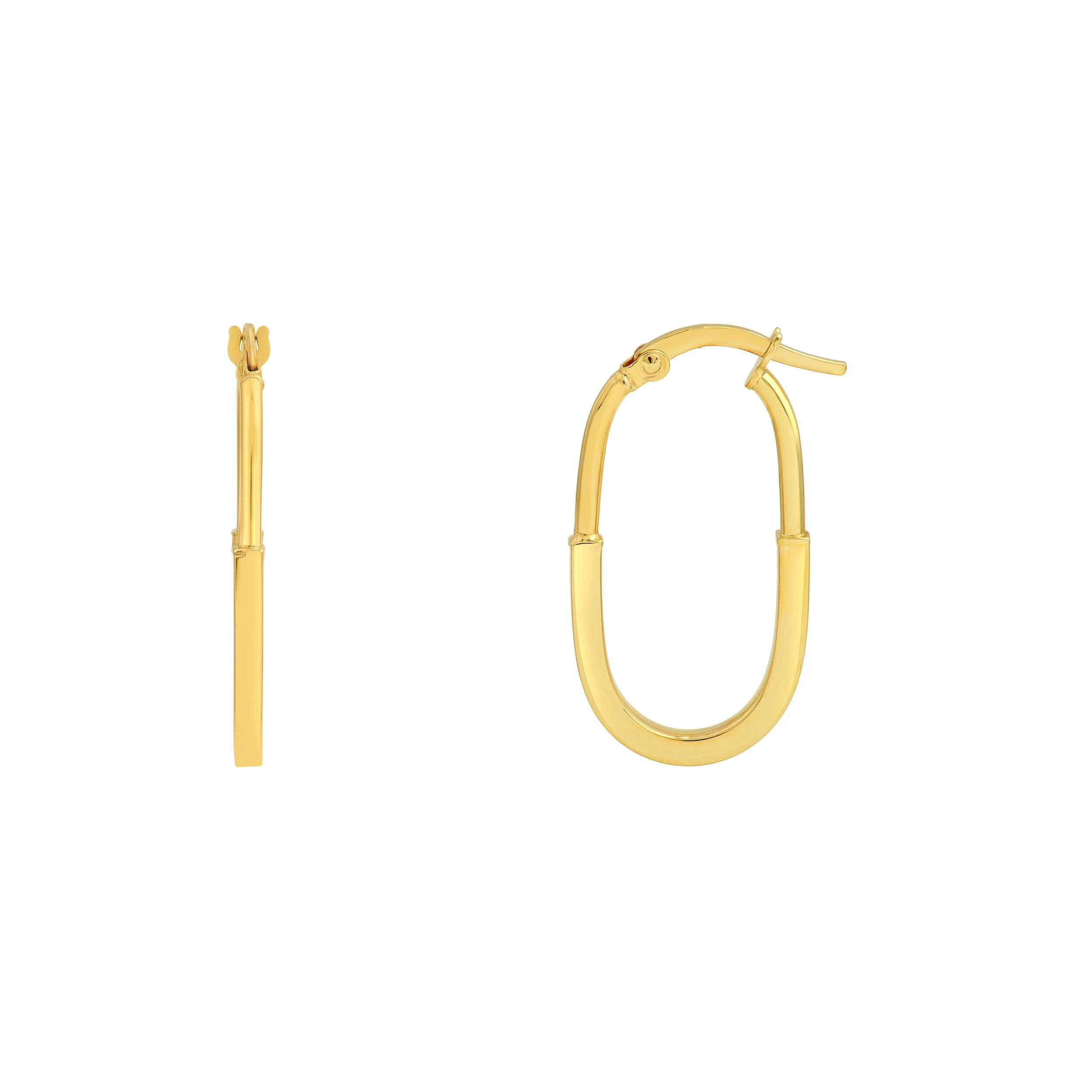 *NEW* 14k Lena Oval Tube Hoops - Medium