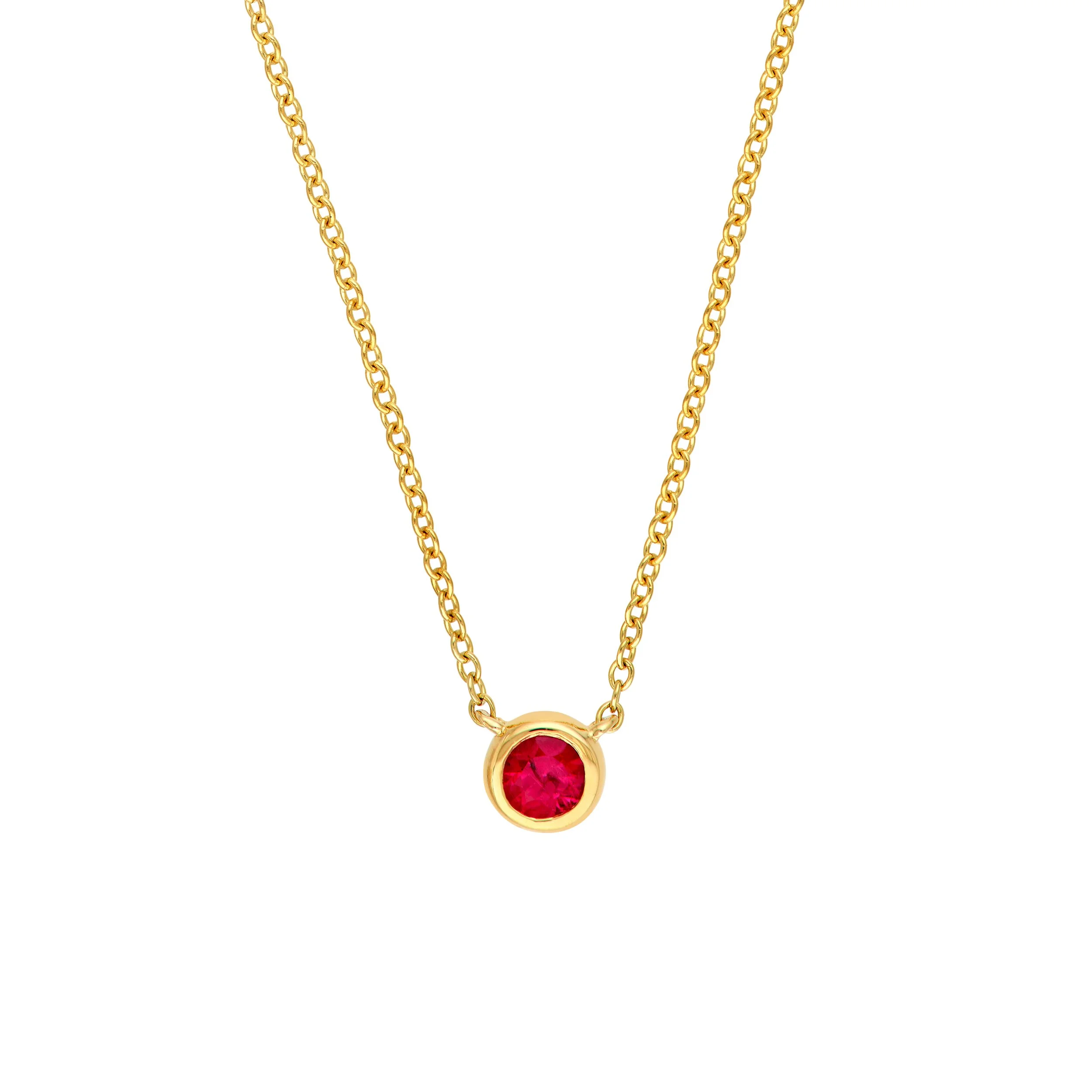 *NEW* 14k Ruby Necklace 4mm