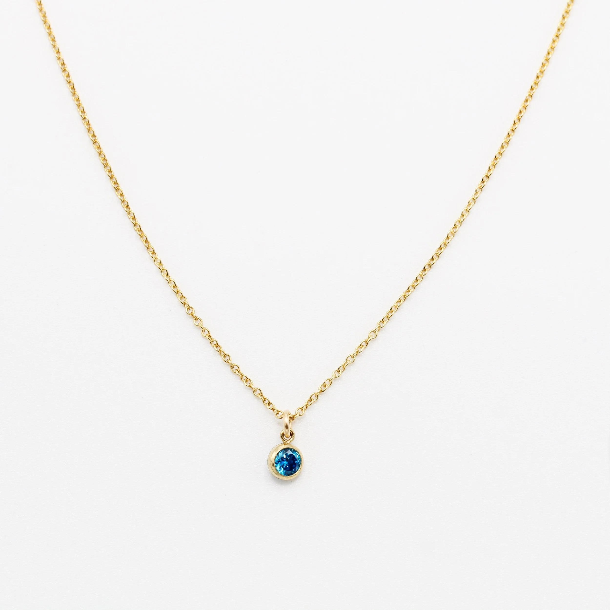 Barely There Charm Necklace - Pixie Blue