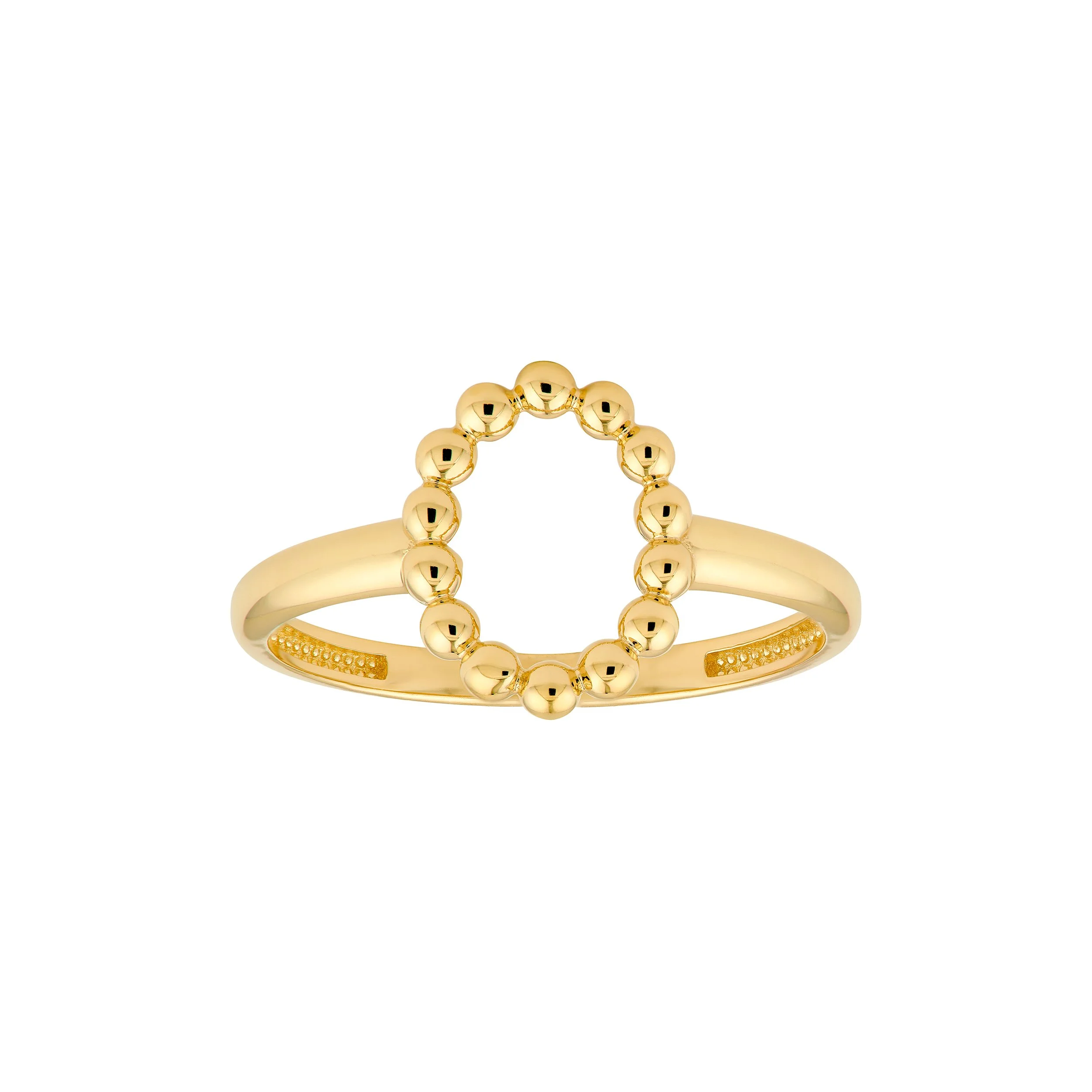 *NEW* 14k Puff Bead Oval Ring