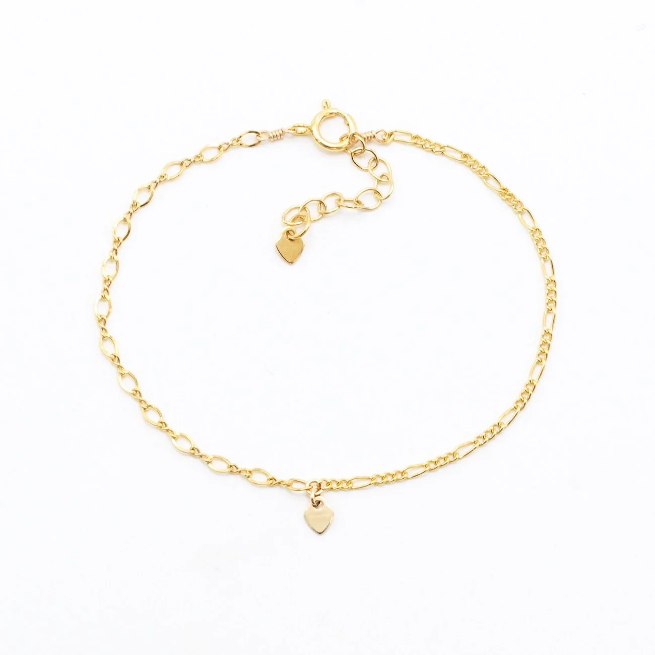 Dual Bracelet - Mini Diamond + Figaro