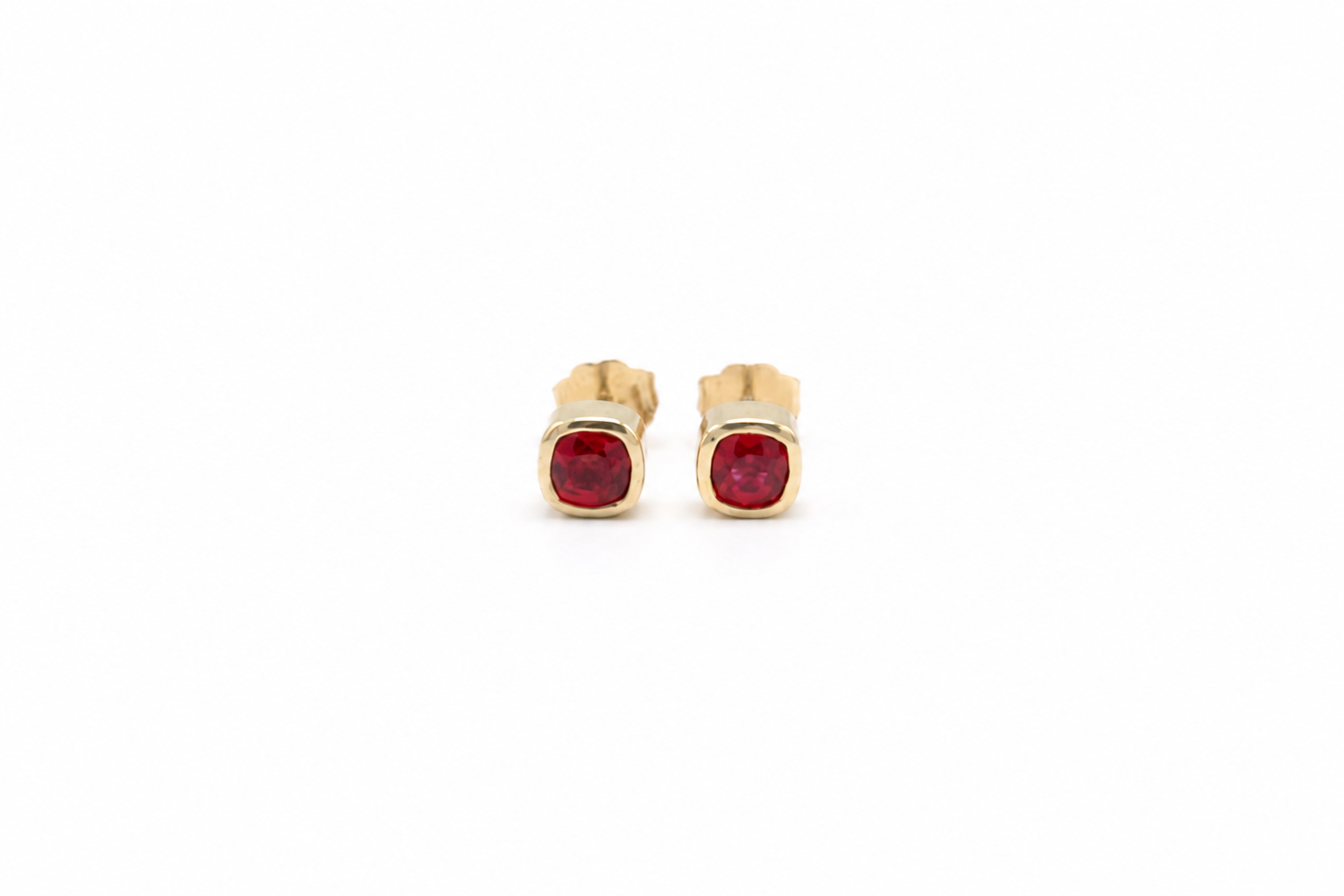14k Ruby Studs