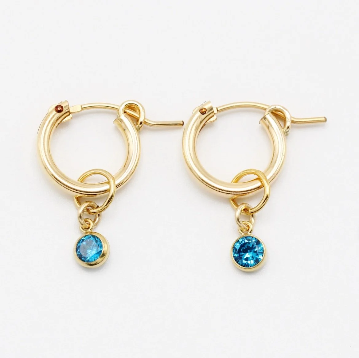 Hoop + Charm - Pixie Blue (13mm)