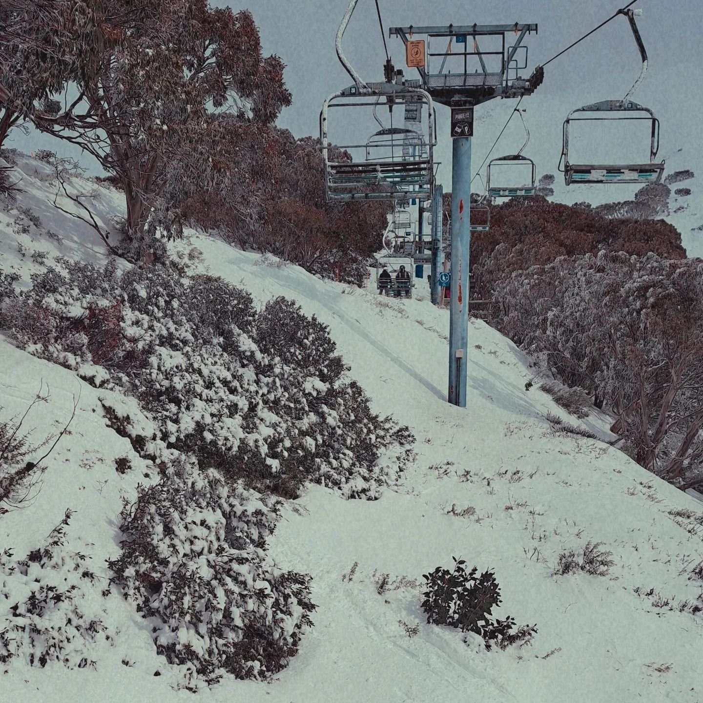 Retro feels on Grimus triple chair today. ❄️🎿❄️

@mt_buller #snow