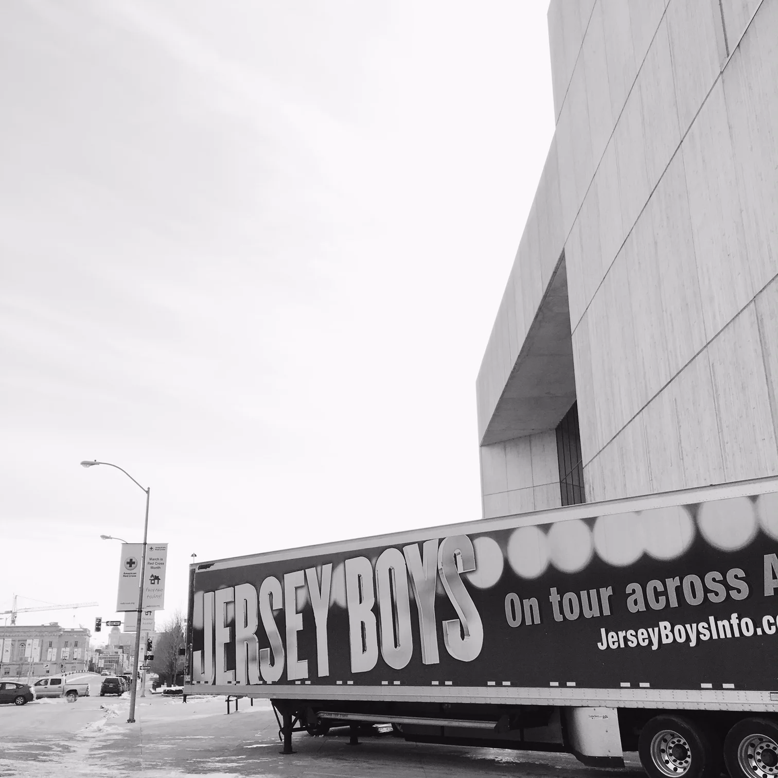 Backstage at Jersey Boys