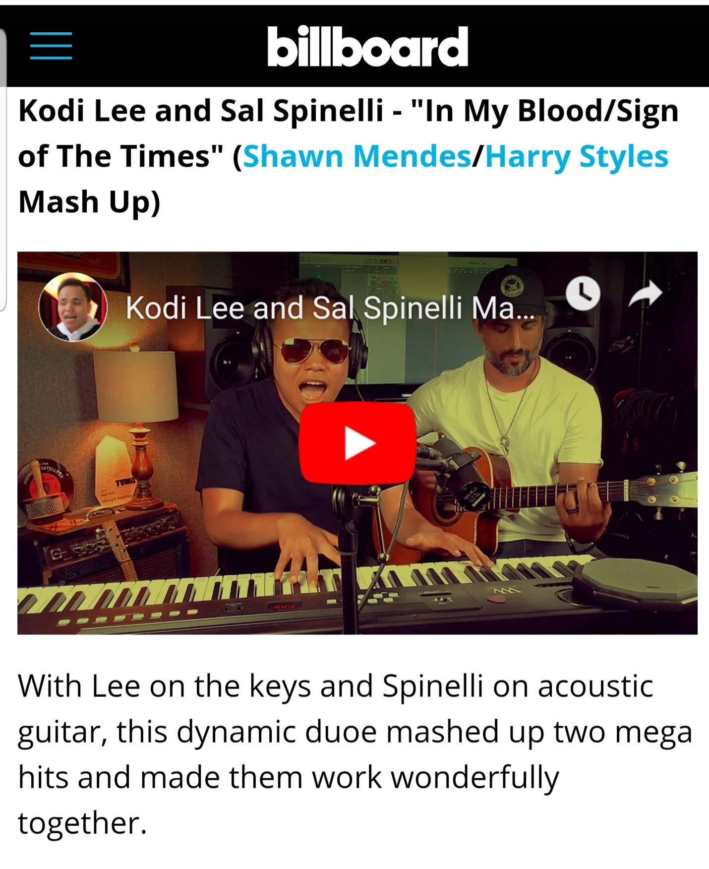 Aug 15, 2019 Billboard Magazine