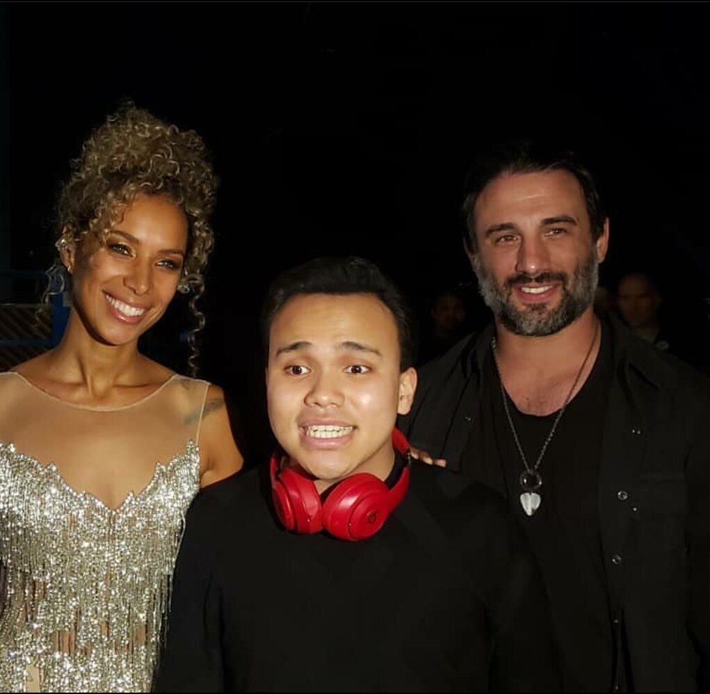  w/ Leona Lewis backstage Americas Got Talent 