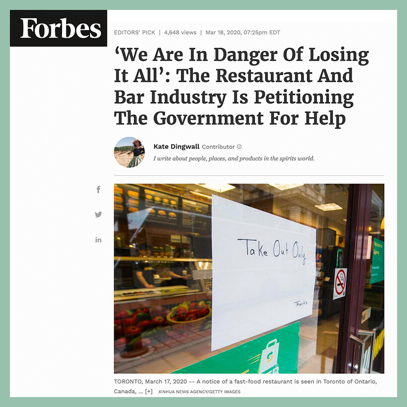 Restaurant &amp; Bar Industry Fights Back (Copy)