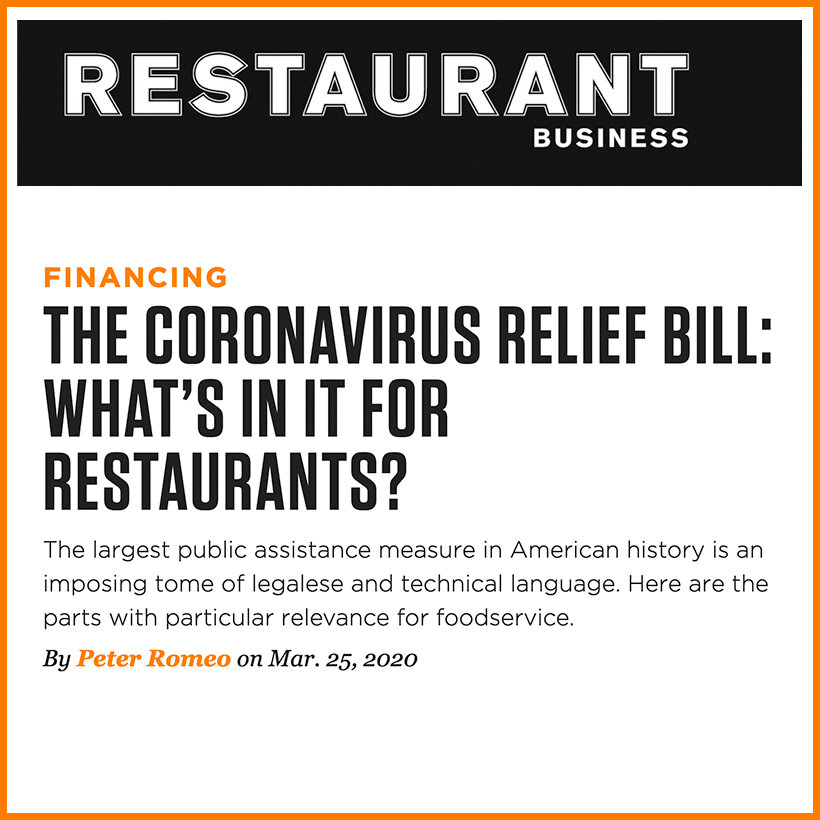 Relief Bill: What's in it for Restaurants?  (Copy)