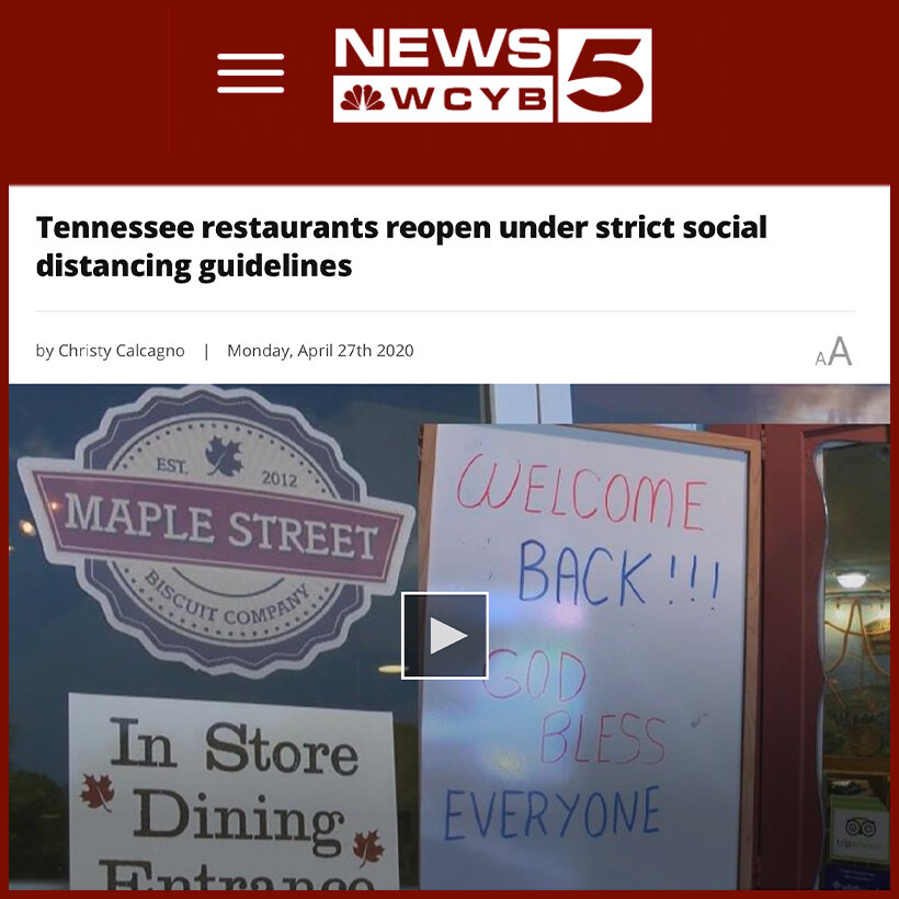 Tennessee Reopens Restaurants 