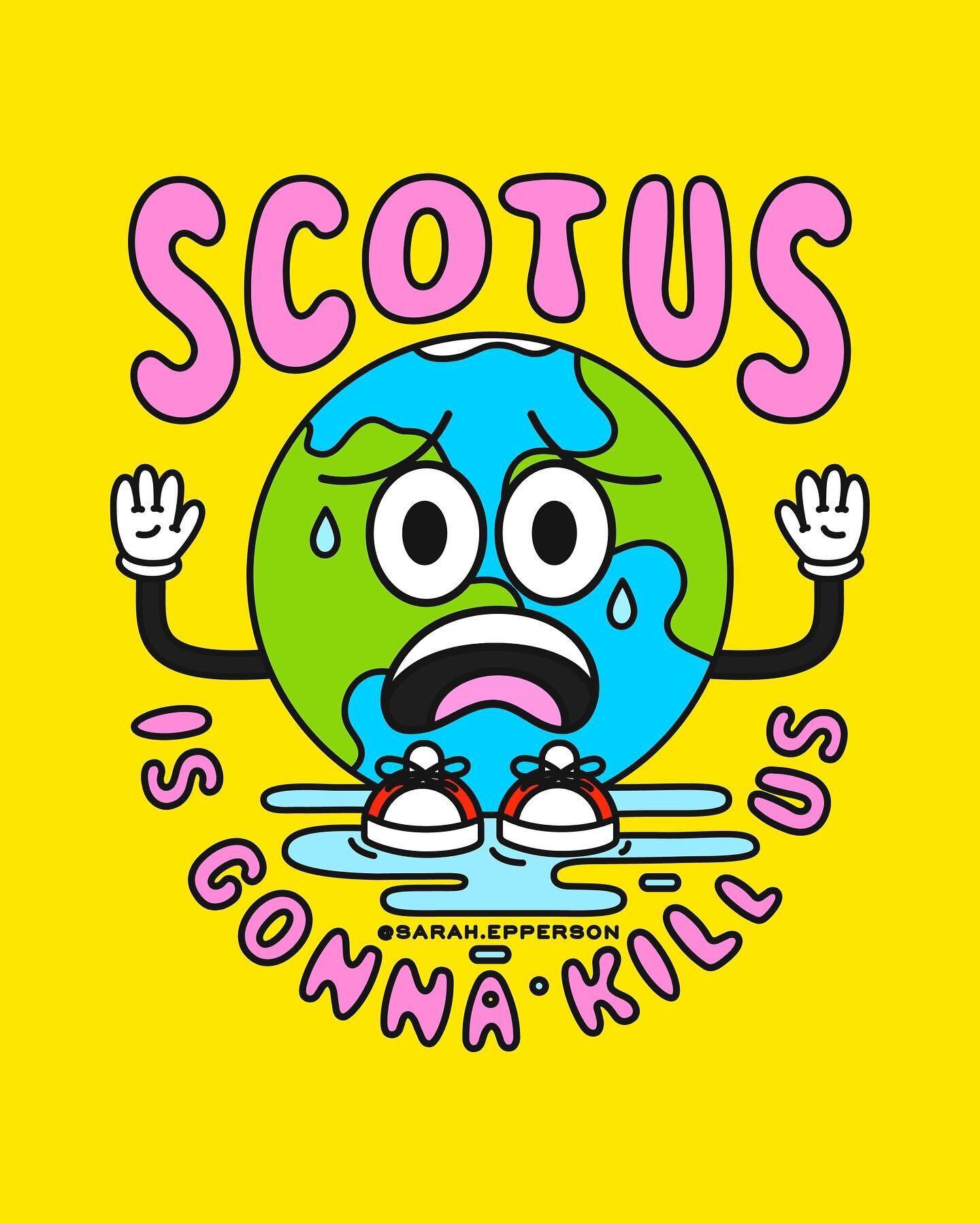 🥵SCOTUS is gonna kill US🥵This term the 6-3 #Republican supermajority #SupremeCourt:
💔Overturned #AbortionRights 
🔫Decimated #GunSafety Laws
🙏Blessed #SchoolPrayer
⛪️Ruptured the #SeparationOfChurchAndState
⚖️Eroded Tribal Sovereignty
🌎Polluted 