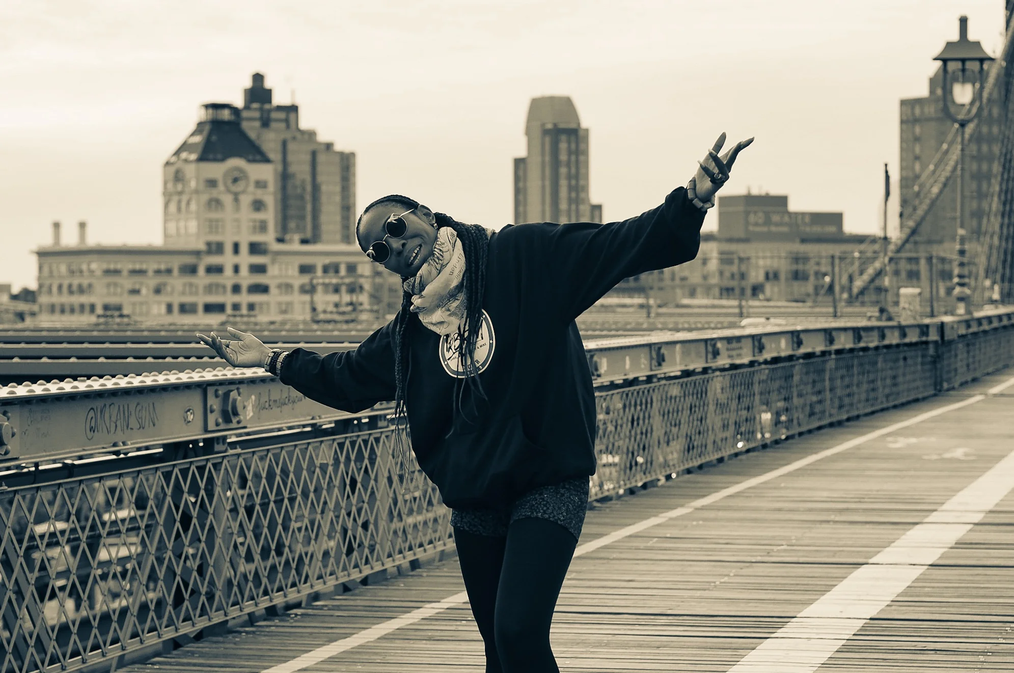 Morning Views On The Brooklyn Bridge