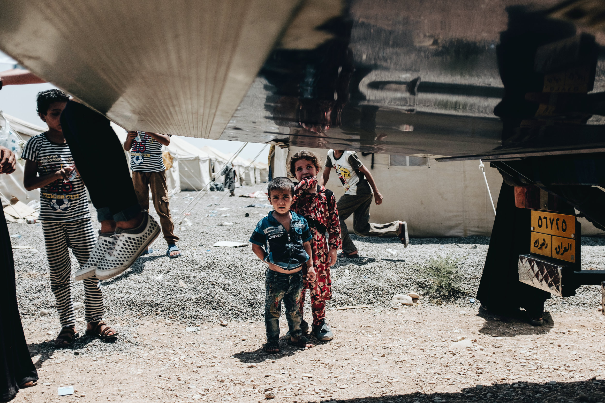 Many of the residents of the Bartalla IDP camp for families with suspected links to ISIS fighters are incredibly young, and some are alone and without family members and have been assigned to other families to be looked after. With no set date for release, questions have been raised by human rights orginisations as to whether detaining people in the camp for being merely related to ISIS fighters constitutes a war crime.