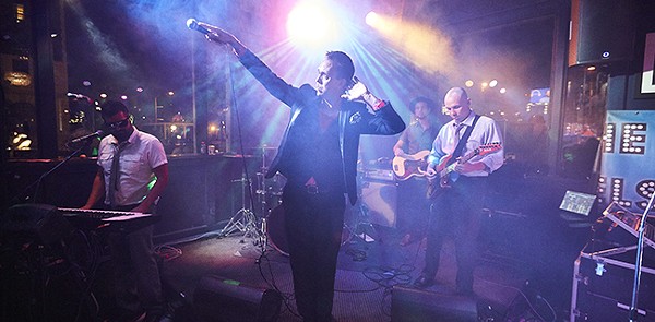 PHOTO BY THEO WELLING Jason Nelson gained fame as the vocalist for MU330. Now his many, many tribute bands keep him busy.