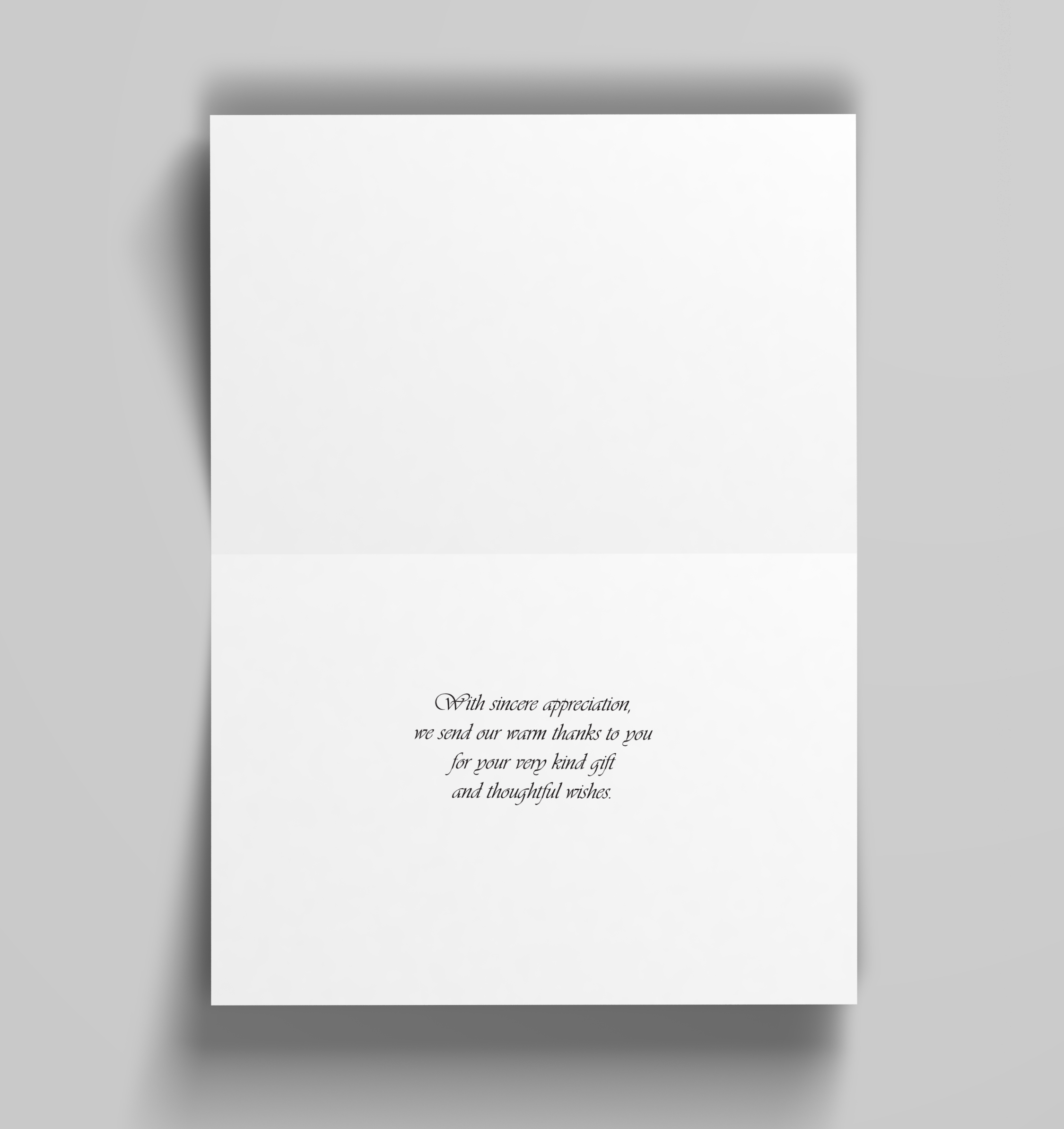 13 (B) - Photo montage 'Thank you' card, tent style