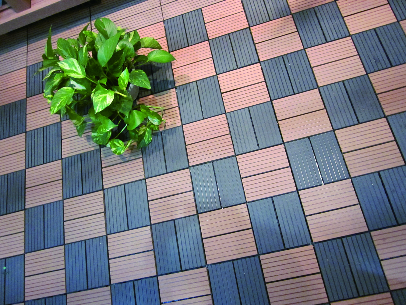 Bamboo Composite Decking Tiles